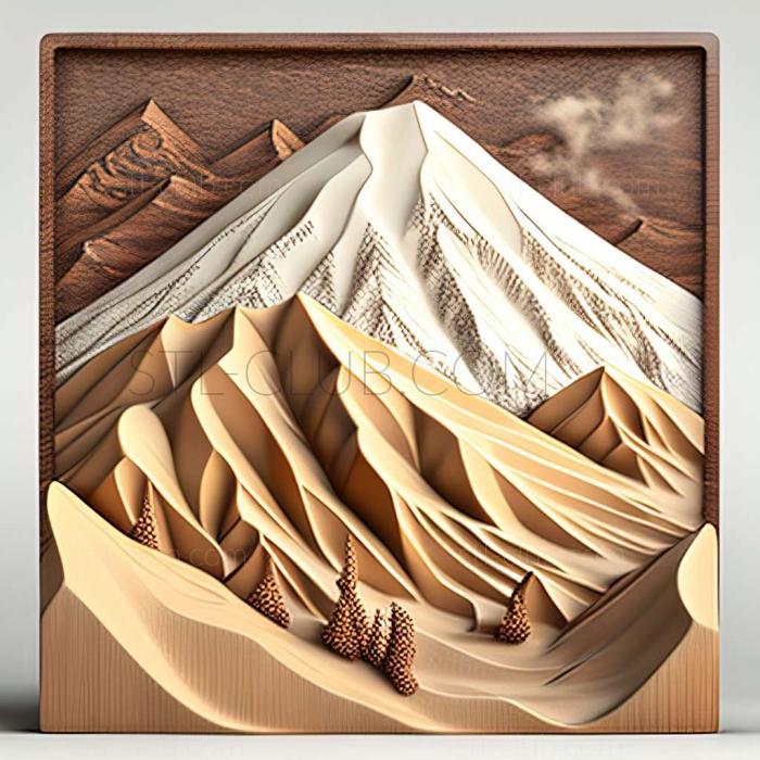 3D model Damavand in Iran (STL)